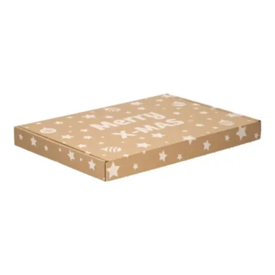 Afbeelding voor Brievenbusdoos A5 met kerstprint 25,5 x 16 x 2,8 cm