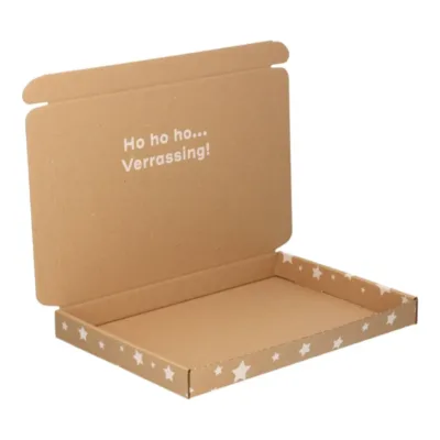 Afbeelding voor Brievenbusdoos A5 met kerstprint 25,5 x 16 x 2,8 cm